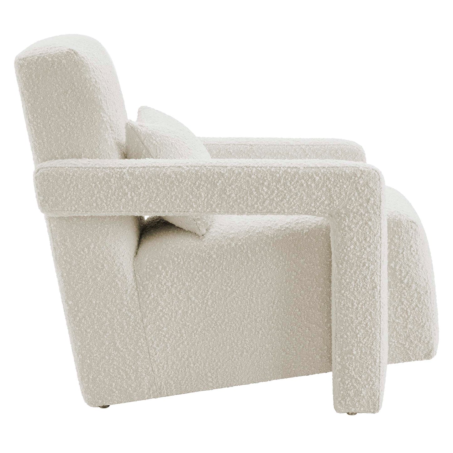 Modway - Mirage Boucle Upholstered Armchair by Modway  Living Room Sofas and Armchairs White - EEI-6475-IVO