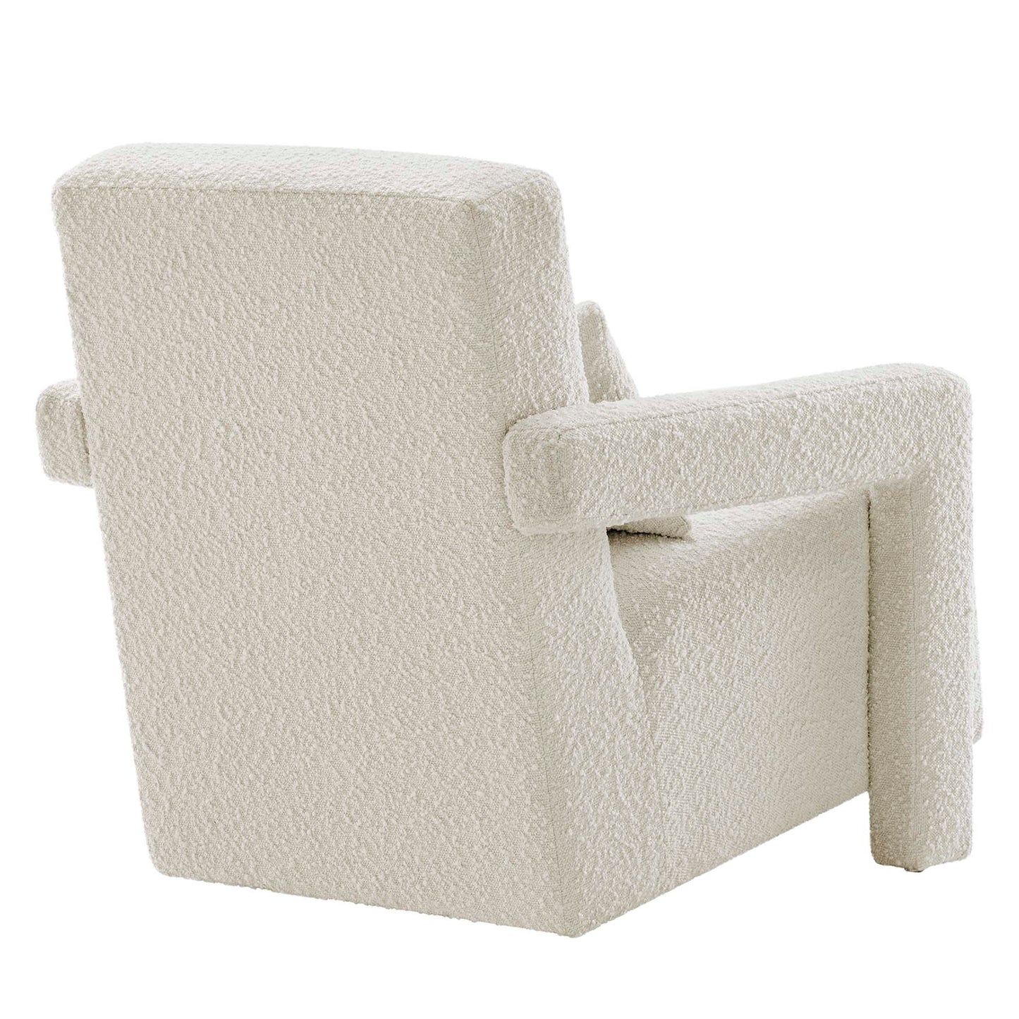 Modway - Mirage Boucle Upholstered Armchair by Modway  Living Room Sofas and Armchairs White - EEI-6475-IVO