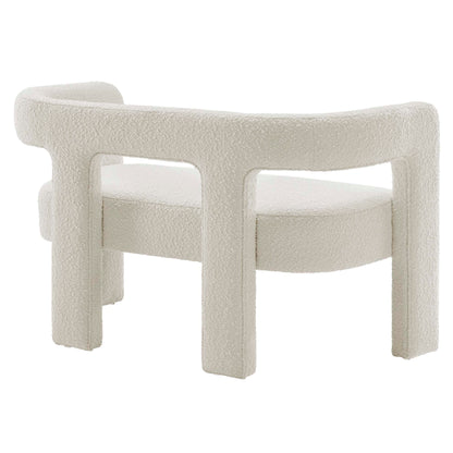 Modway - Kayla Boucle Upholstered Loveseat by Modway  Living Room Sofas and Armchairs White - EEI-6477-IVO