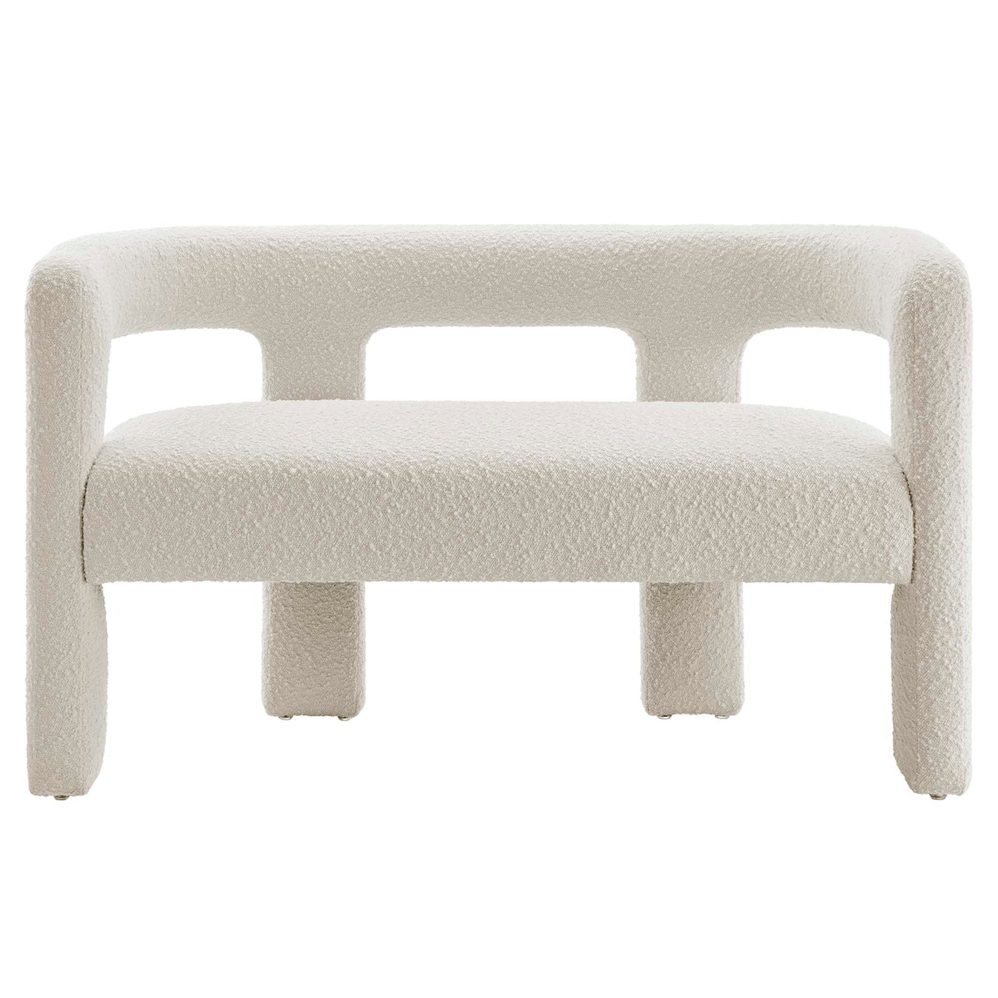 Modway - Kayla Boucle Upholstered Loveseat by Modway  Living Room Sofas and Armchairs White - EEI-6477-IVO