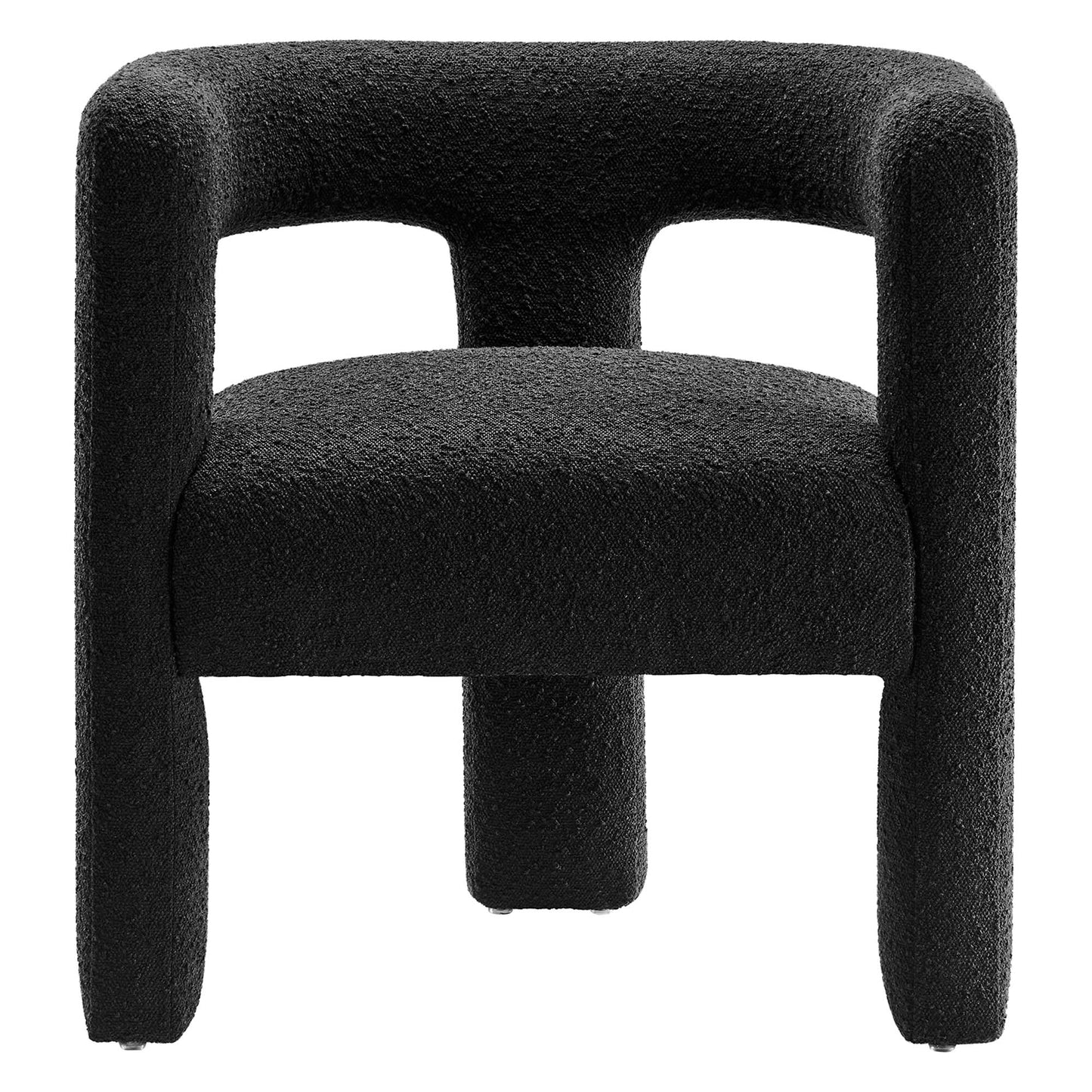 Modway - Kayla Boucle Upholstered Armchair by Modway  Living Room Sofas and Armchairs Black - EEI-6479-BLK