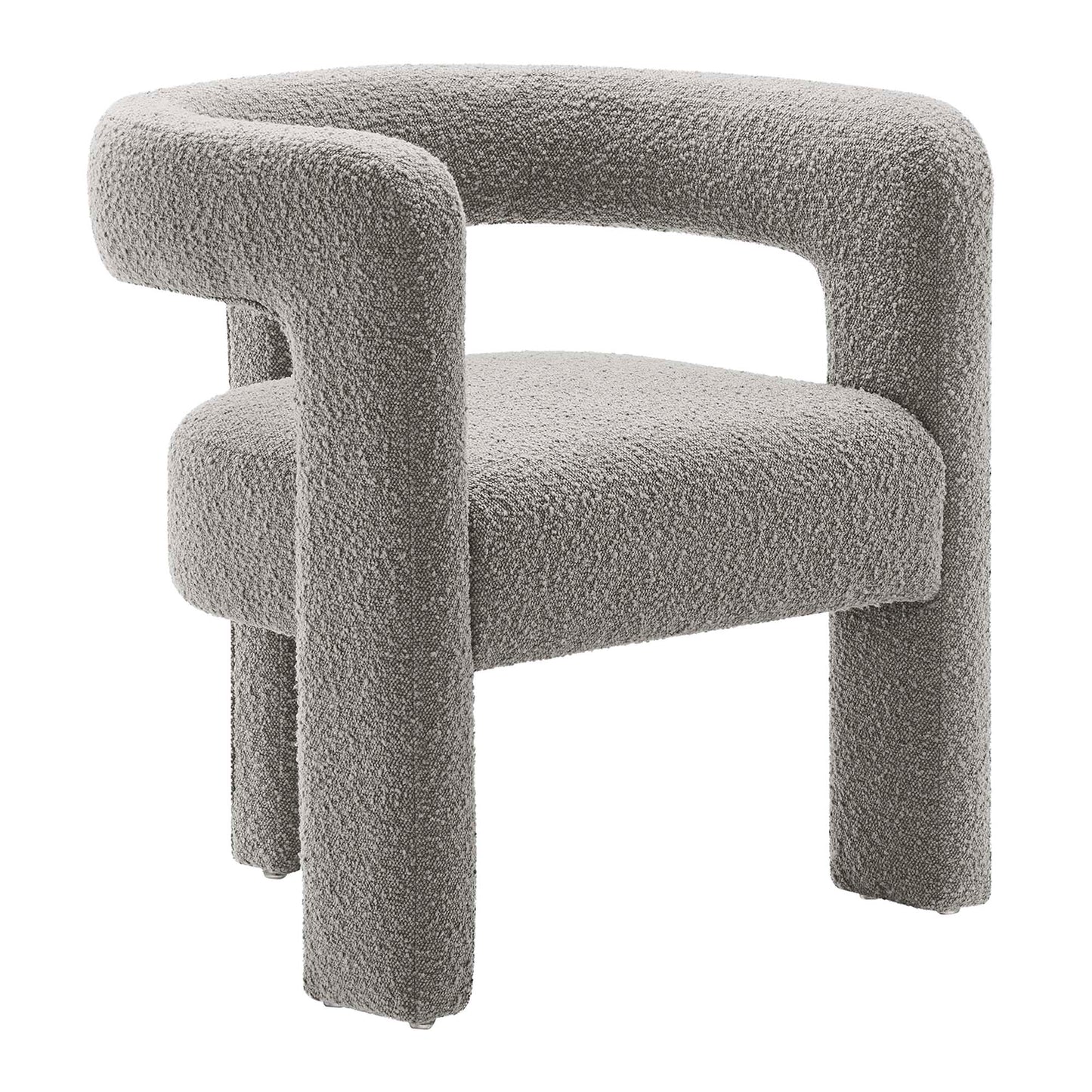 Modway - Kayla Boucle Upholstered Armchair by Modway  Living Room Sofas and Armchairs Gray - EEI-6479-LGR