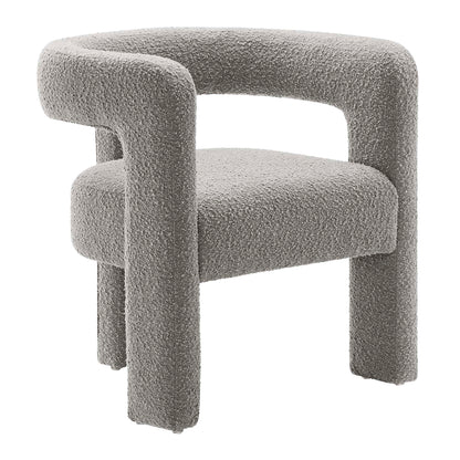 Modway - Kayla Boucle Upholstered Armchair by Modway  Living Room Sofas and Armchairs Gray - EEI-6479-LGR
