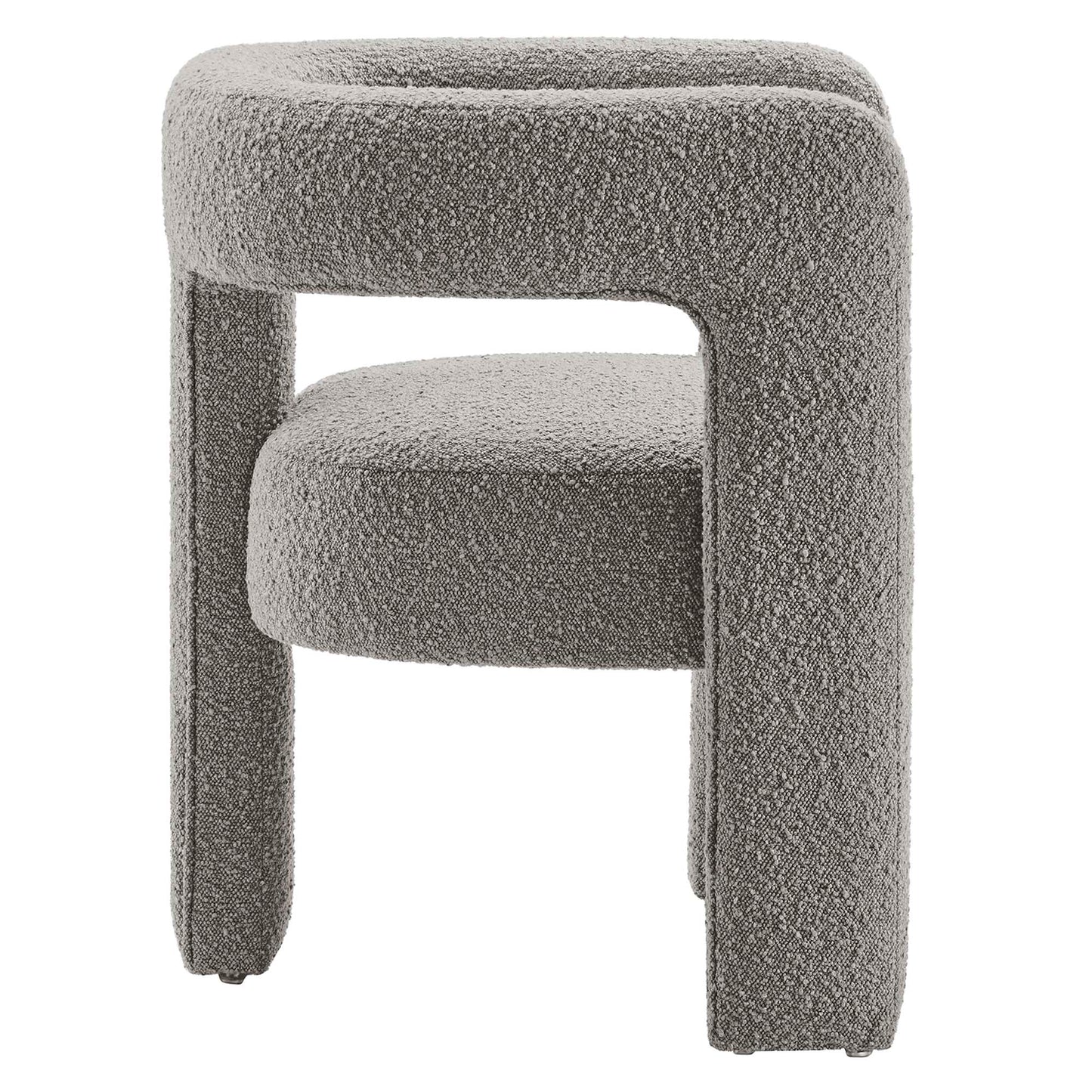 Modway - Kayla Boucle Upholstered Armchair by Modway  Living Room Sofas and Armchairs Gray - EEI-6479-LGR