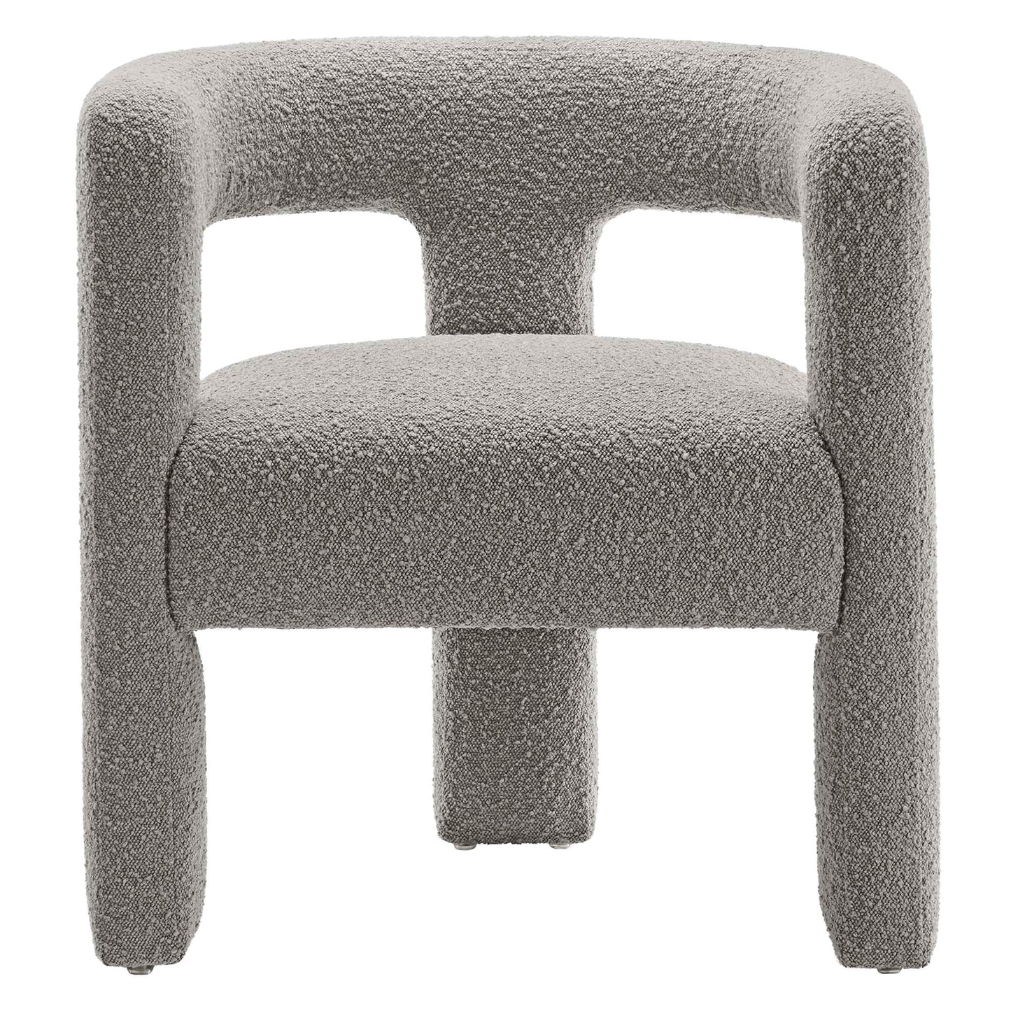Modway - Kayla Boucle Upholstered Armchair by Modway  Living Room Sofas and Armchairs Gray - EEI-6479-LGR