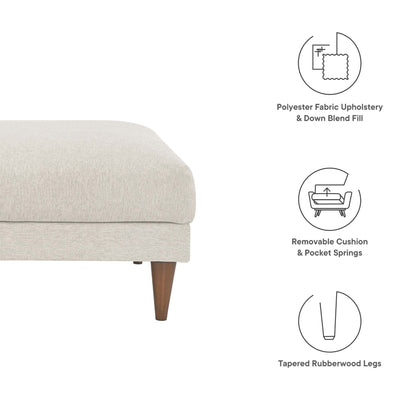 Modway - Zoya Down Filled Overstuffed Ottoman by Modway  Living Room Sofas and Armchairs White - EEI-6481-HEI