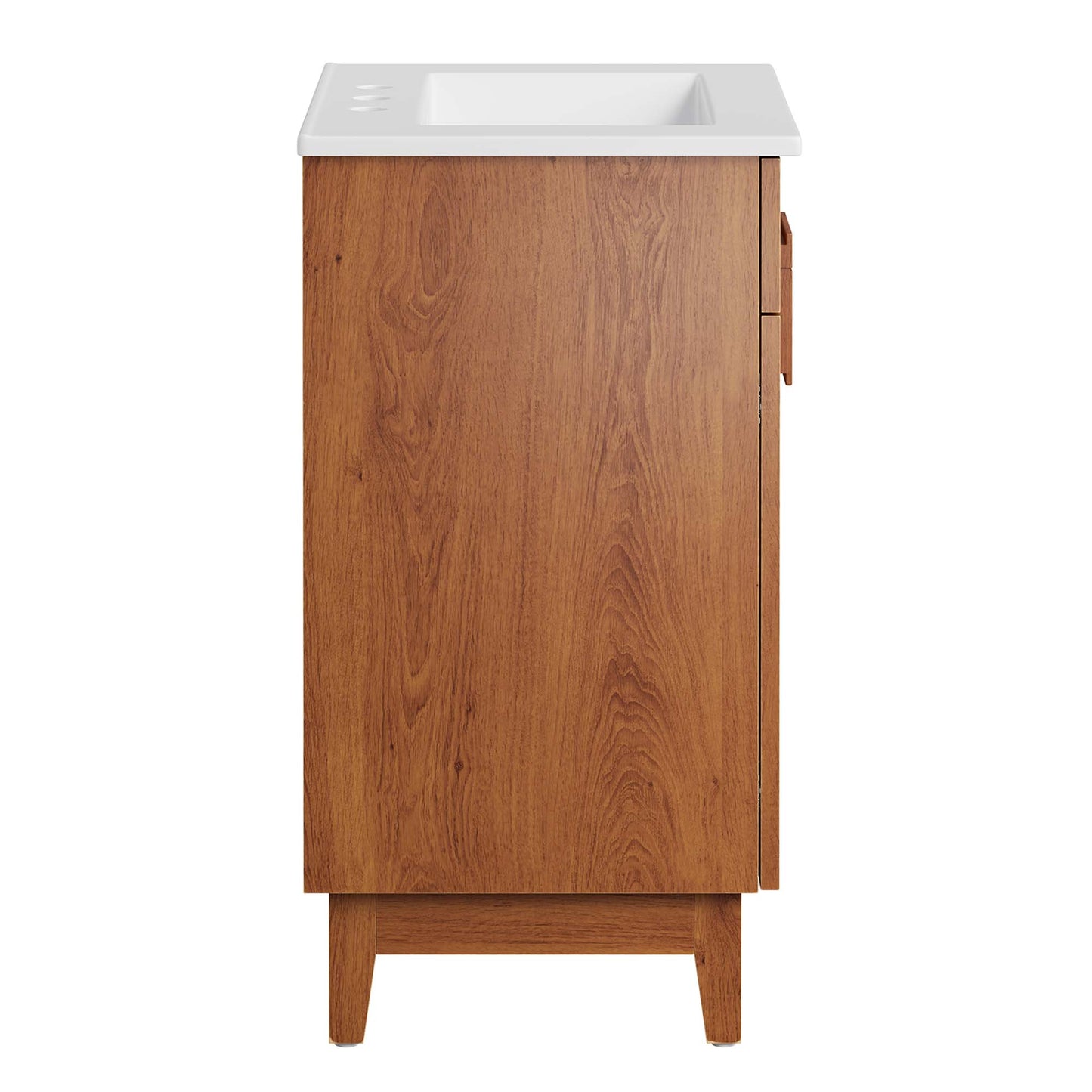 Modway - Miles 24? Bathroom Vanity by Modway  Bathroom Vanities Brown - EEI-6482-WHI-WAL