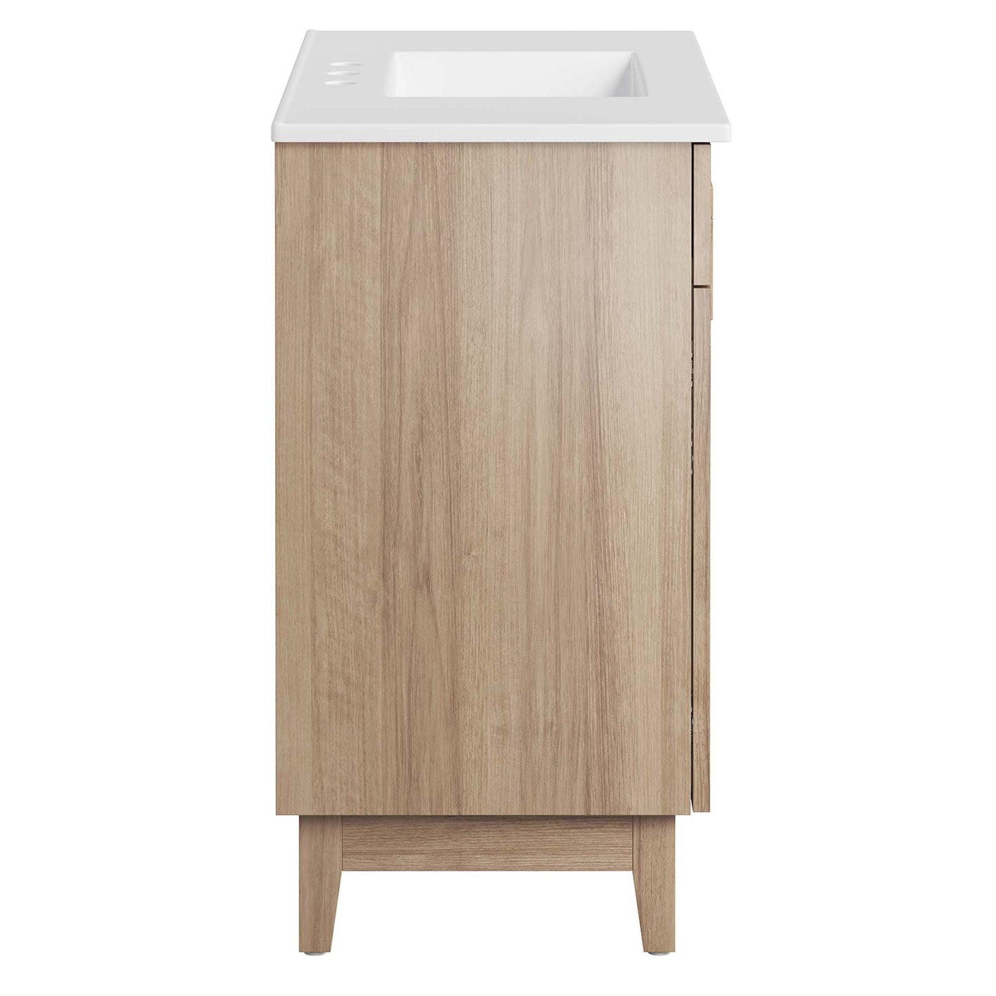 Modway - Miles 36? Bathroom Vanity by Modway  Bathroom Vanities Brown - EEI-6484-WHI-OAK