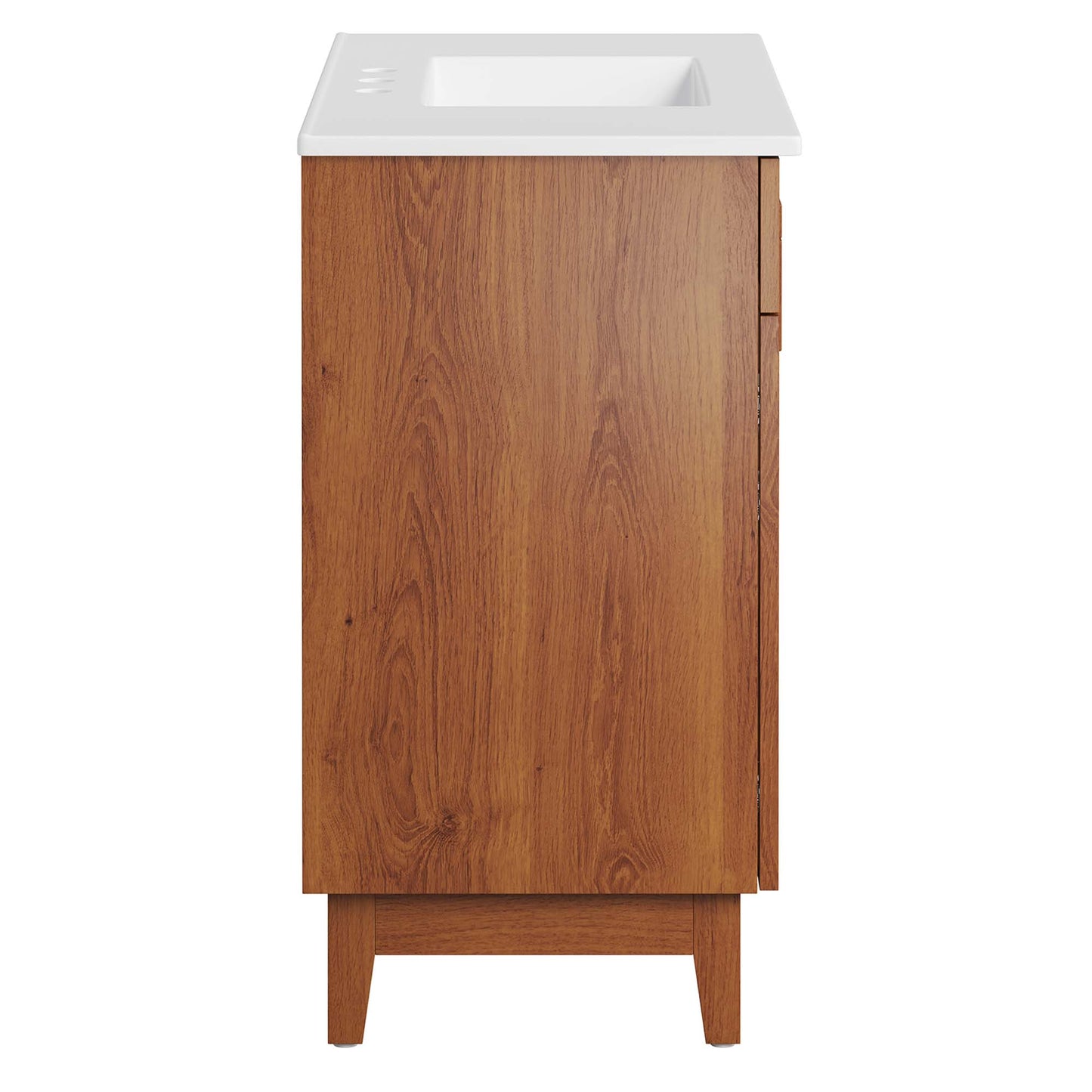 Modway - Miles 36? Bathroom Vanity by Modway  Bathroom Vanities Brown - EEI-6484-WHI-WAL