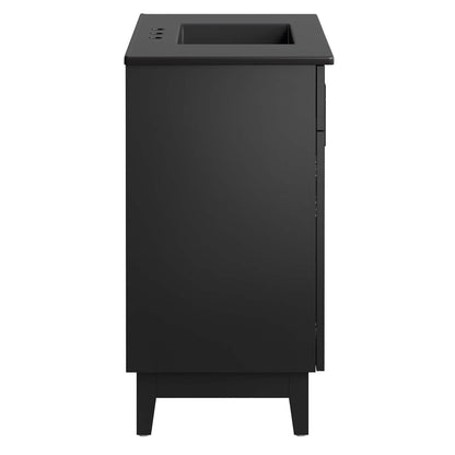 Modway - Miles 36? Bathroom Vanity by Modway  Bathroom Vanities Black - EEI-6485-BLK-BLK
