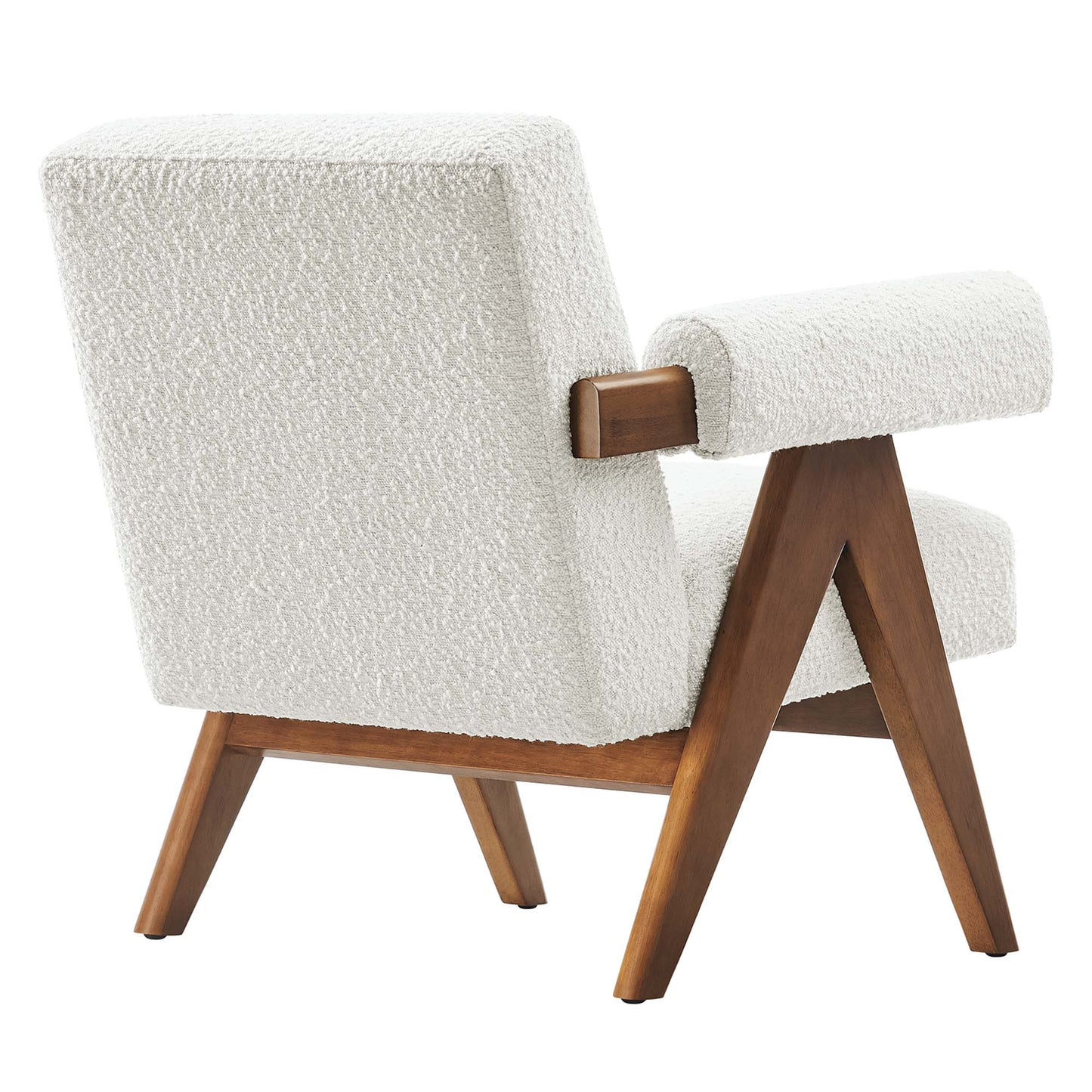 Modway - Lyra Boucle Fabric Armchair by Modway  Living Room Sofas and Armchairs White - EEI-6502-IVO