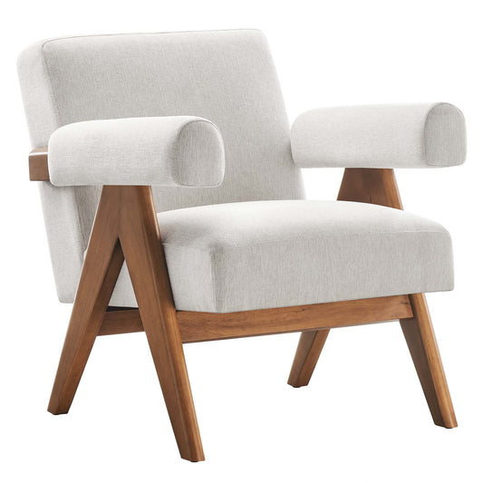 Modway - Lyra Fabric Armchair by Modway  Living Room Sofas and Armchairs White - EEI-6503-HEI
