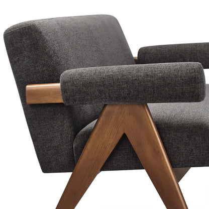 Modway - Lyra Fabric Loveseat by Modway  Living Room Sofas and Armchairs Gray - EEI-6505-HDG