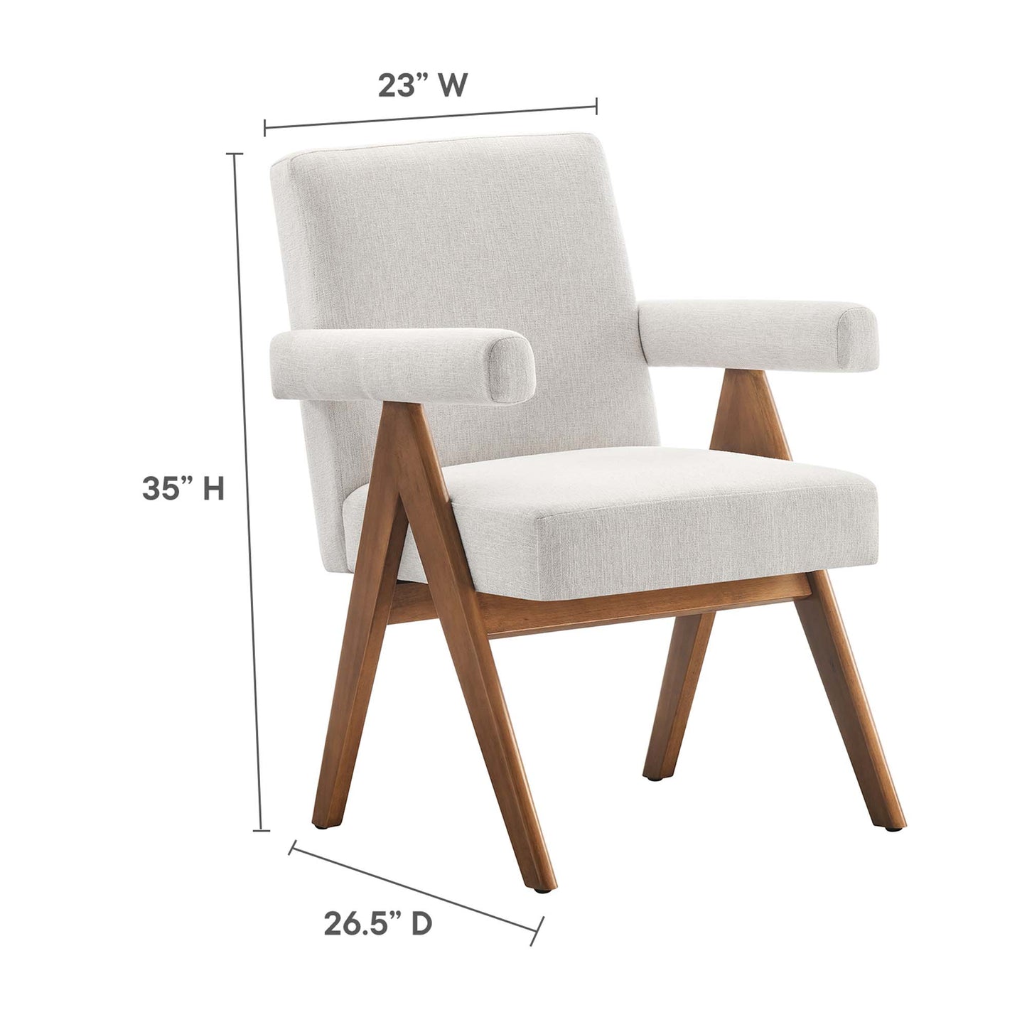 Modway - Lyra Fabric Dining Room Chair Set of 2 by Modway  Bar and Dining Dining Chairs White - EEI-6507-HEI