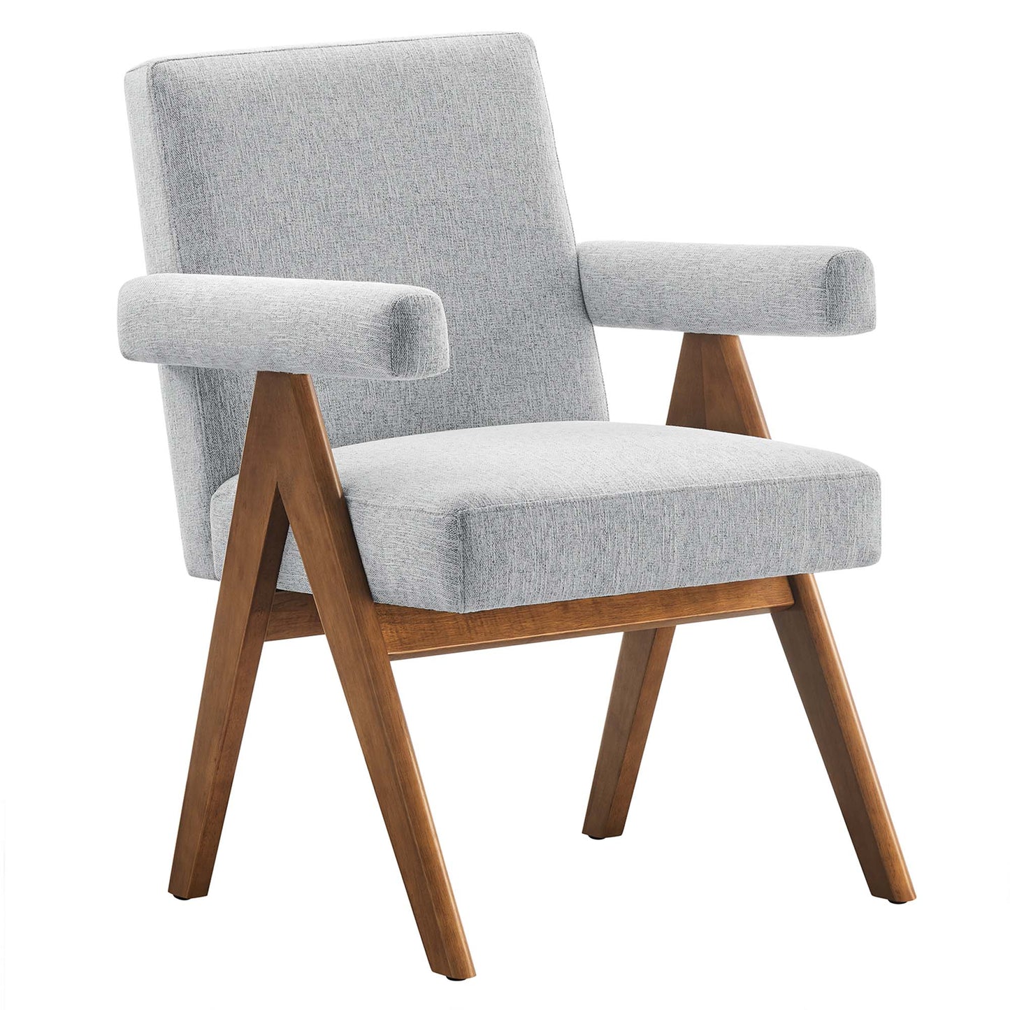 Modway Outlet Lyra Fabric Dining Room Chair Set of 2 by Modway  Bar and Dining Furniture Light Gray Fabric - EEI-6507-HLG