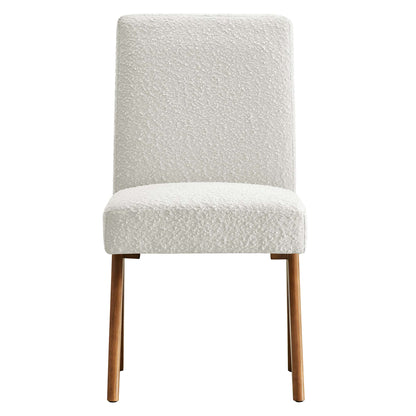 Modway - Lyra Boucle Fabric Dining Room Side Chair Set of 2 by Modway  Bar and Dining Dining Chairs White - EEI-6508-IVO