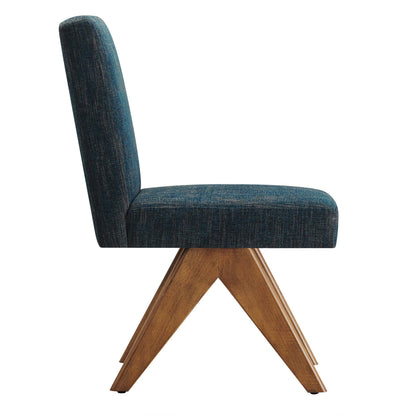 Modway Outlet Lyra Fabric Dining Room Side Chair Set of 2 by Modway  Bar and Dining Furniture Azure Fabric - EEI-6509-HEA