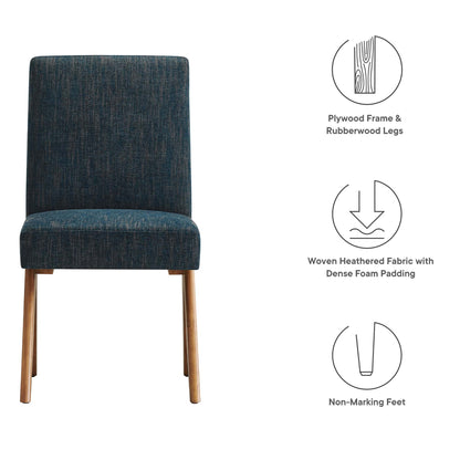Modway Outlet Lyra Fabric Dining Room Side Chair Set of 2 by Modway  Bar and Dining Furniture Azure Fabric - EEI-6509-HEA