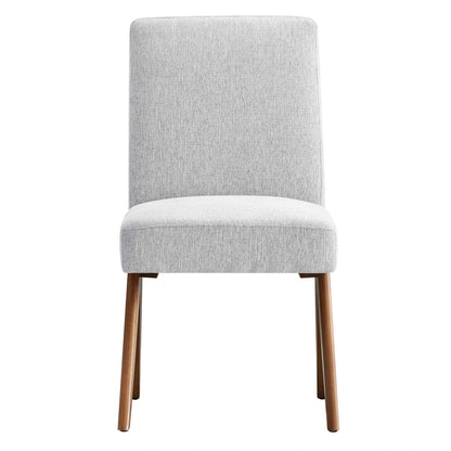Modway Outlet Lyra Fabric Dining Room Side Chair Set of 2 by Modway  Bar and Dining Furniture Light Gray Fabric - EEI-6509-HLG