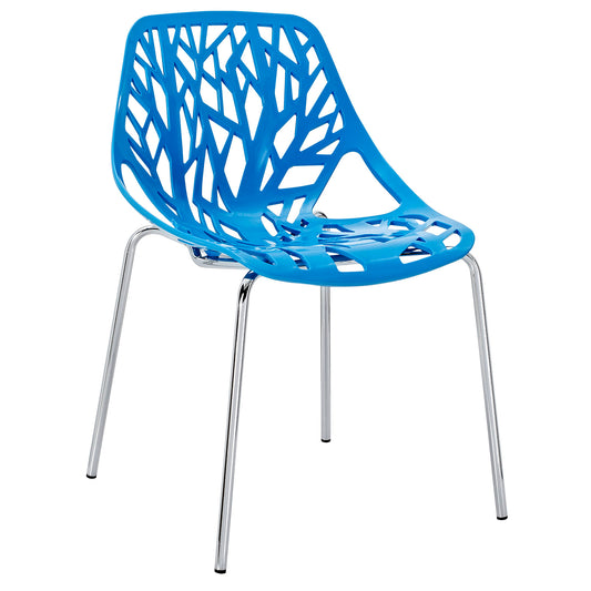 Modway Outlet Stencil Dining Side Chair by Modway  Bar and Dining Furniture Blue - EEI-651-BLU