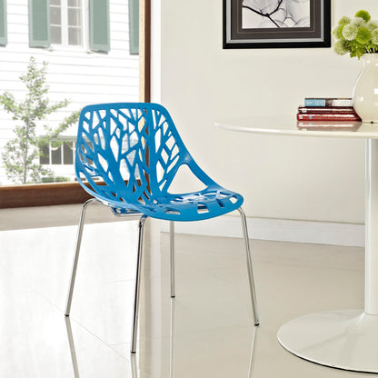 Modway Outlet Stencil Dining Side Chair by Modway  Bar and Dining Furniture Blue - EEI-651-BLU