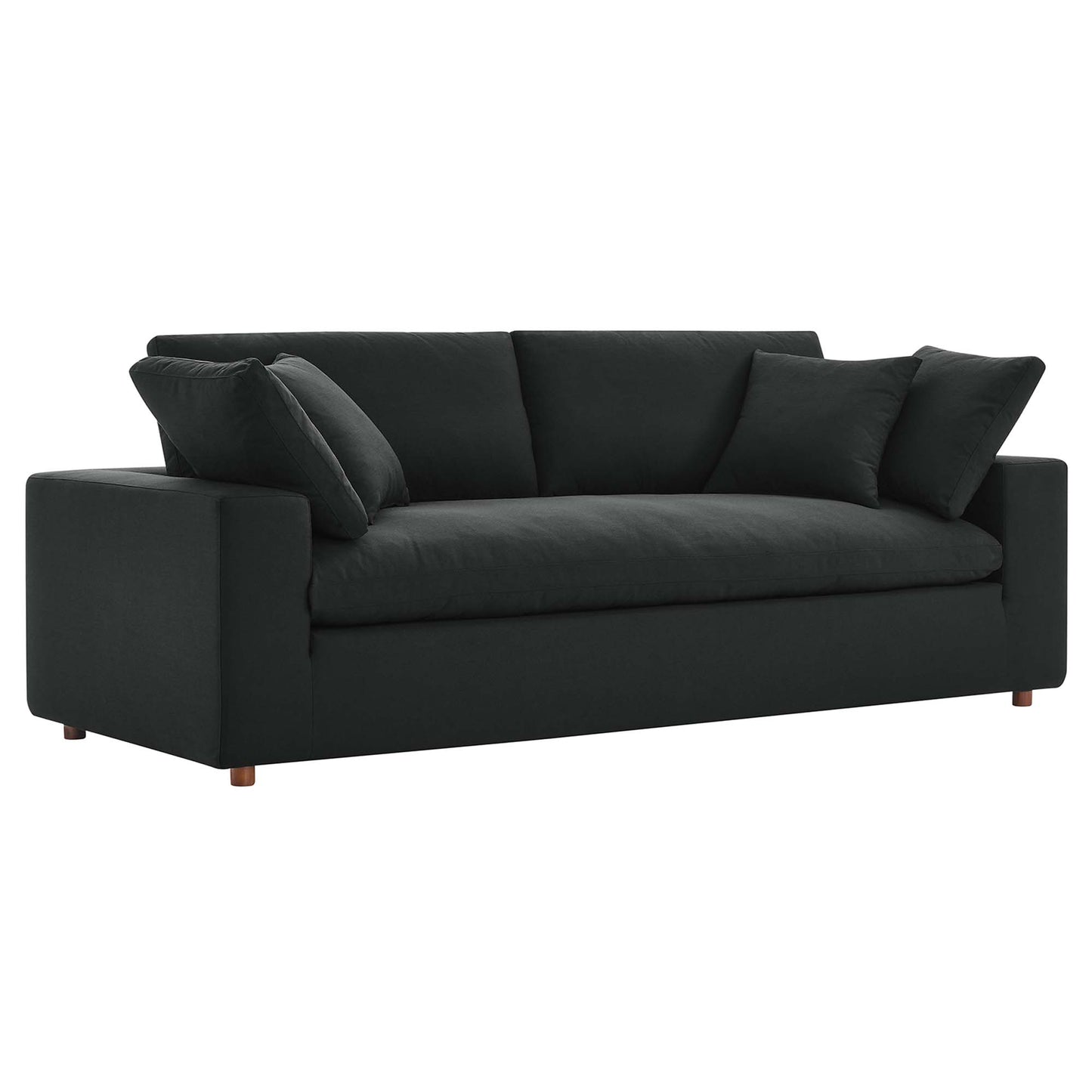Modway Outlet Commix Down Filled Overstuffed Sectional Sofa by Modway  Living Room Furniture Black - EEI-6510-BLK