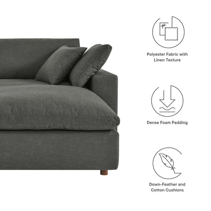Modway Outlet Commix Down Filled Overstuffed Sectional Sofa by Modway  Living Room Furniture Gray - EEI-6510-GRY