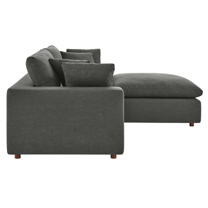 Modway Outlet Commix Down Filled Overstuffed Sectional Sofa by Modway  Living Room Furniture Gray - EEI-6510-GRY