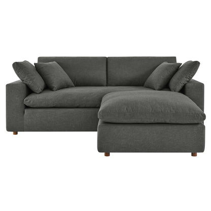 Modway Outlet Commix Down Filled Overstuffed Sectional Sofa by Modway  Living Room Furniture Gray - EEI-6510-GRY