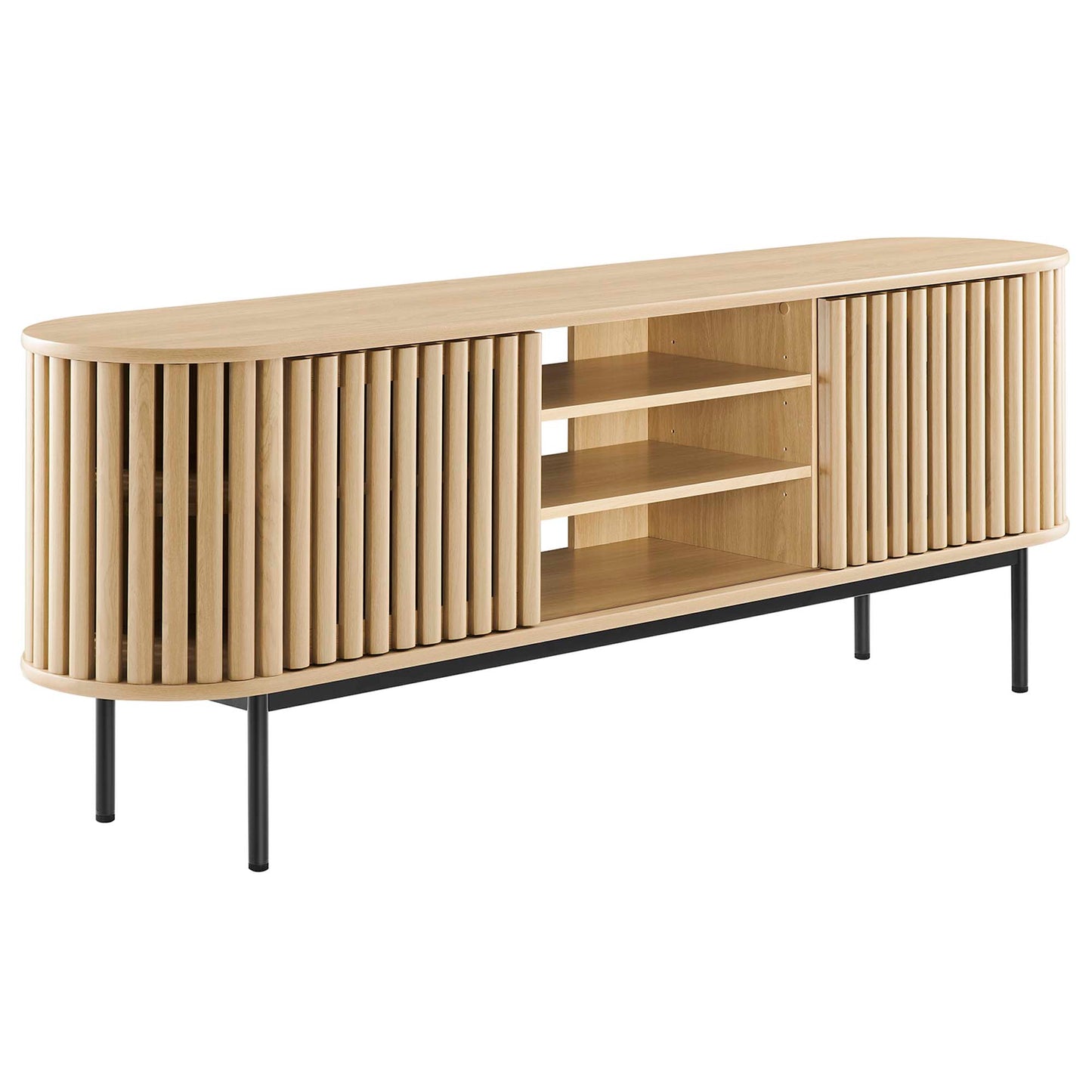 Modway - Fortitude 71" TV Stand by Modway  Living Room Decor Brown - EEI-6522-OAK