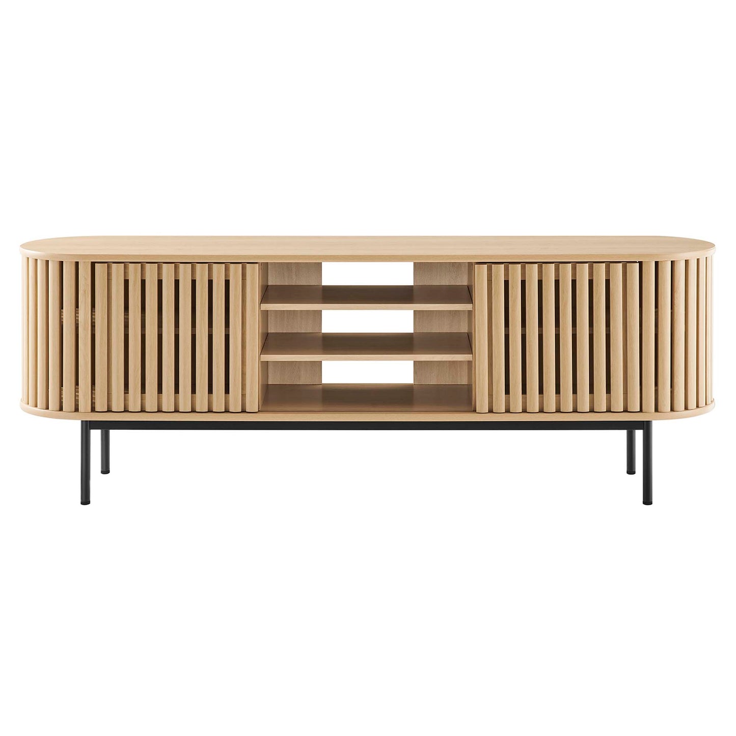 Modway - Fortitude 71" TV Stand by Modway  Living Room Decor Brown - EEI-6522-OAK