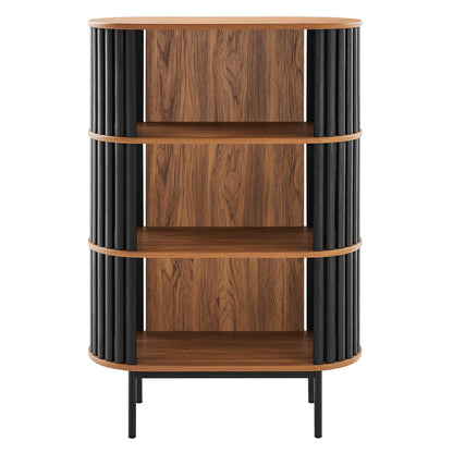 Modway - Fortitude Three Tier Display Cabinet by Modway  Living Room Decor Black - EEI-6524-WAL-BLK