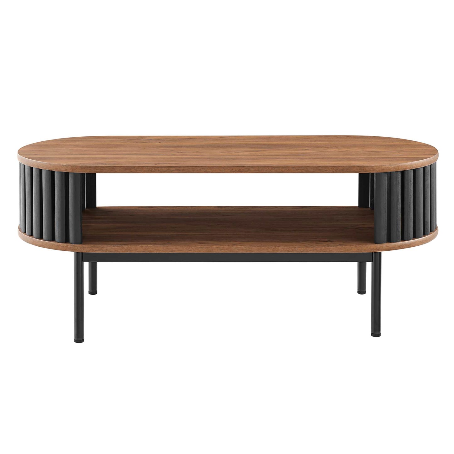 Modway - Fortitude Wood Coffee Table by Modway  Living Room Tables Black - EEI-6525-WAL-BLK