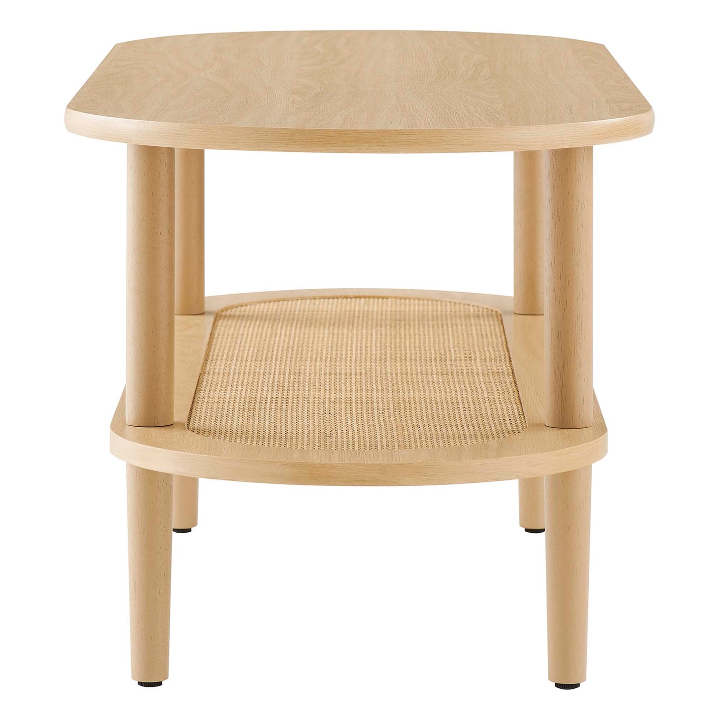 Modway - Torus Oval Coffee Table by Modway  Living Room Tables Brown - EEI-6526-OAK