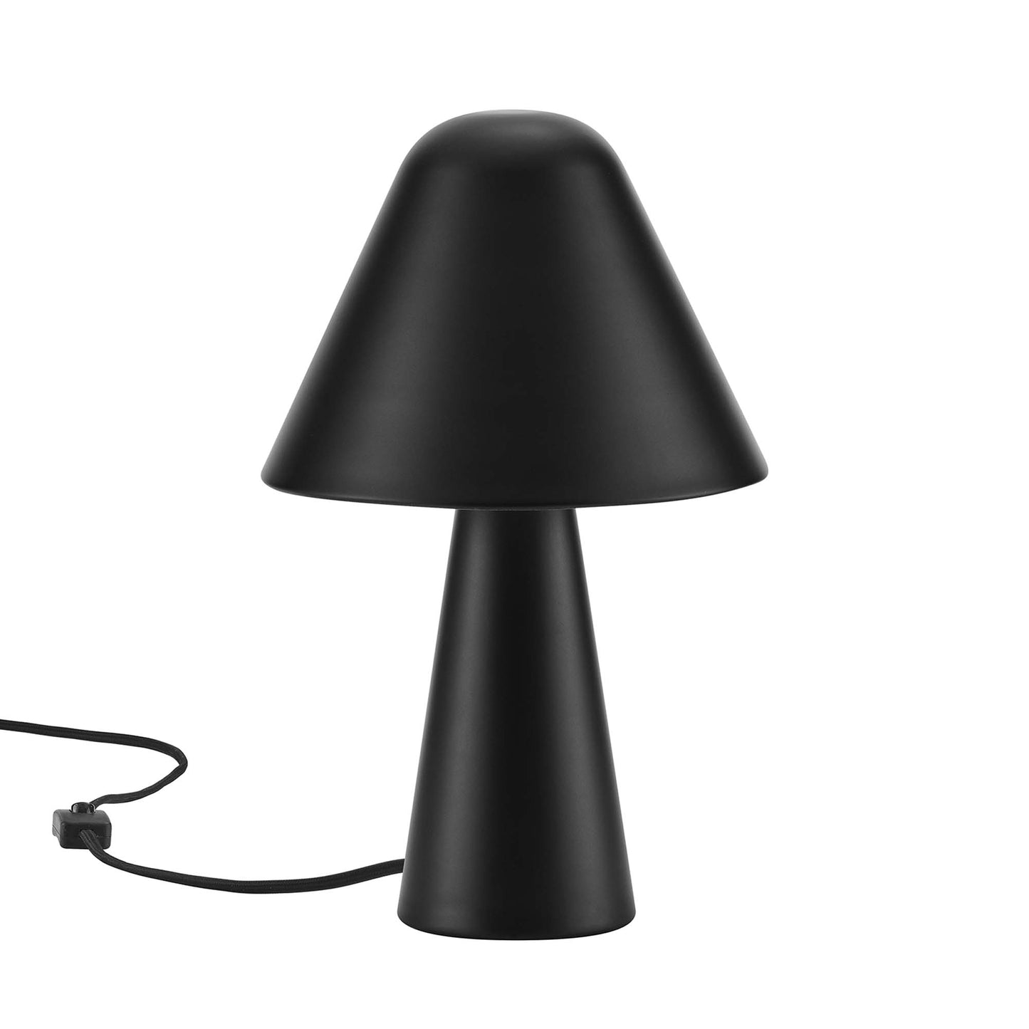 Modway Outlet Jovial Metal Mushroom Table Lamp by Modway  Lighting Lighting Black - EEI-6529-BLK