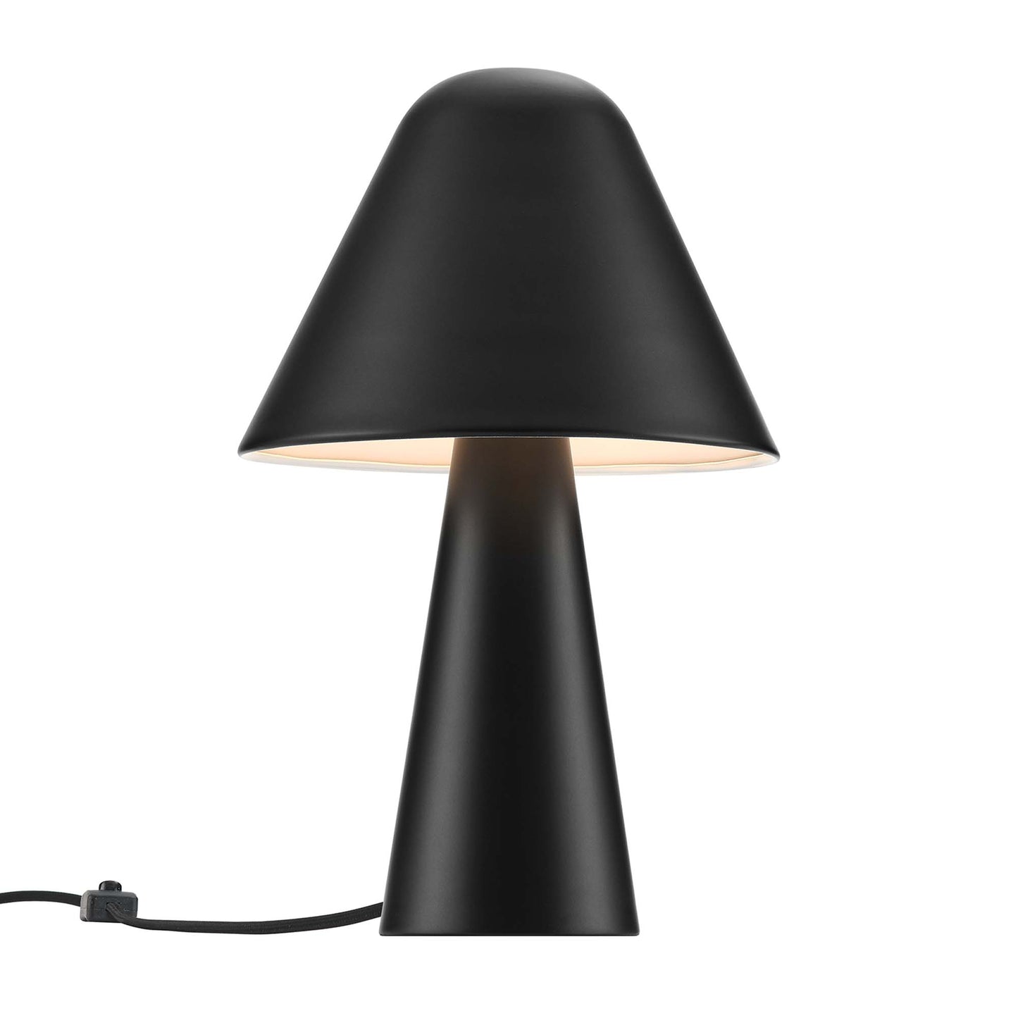Modway Outlet Jovial Metal Mushroom Table Lamp by Modway  Lighting Lighting Black - EEI-6529-BLK