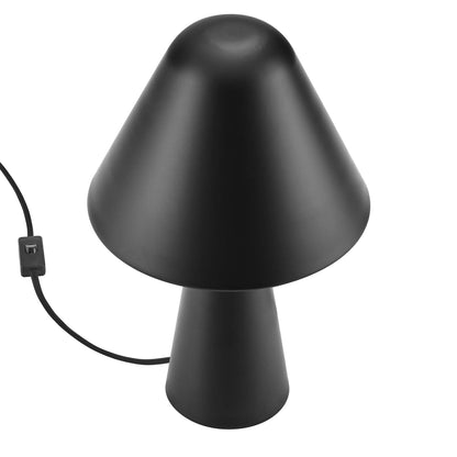 Modway Outlet Jovial Metal Mushroom Table Lamp by Modway  Lighting Lighting Black - EEI-6529-BLK