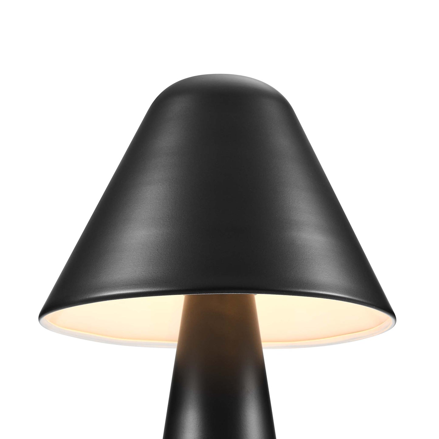 Modway Outlet Jovial Metal Mushroom Table Lamp by Modway  Lighting Lighting Black - EEI-6529-BLK