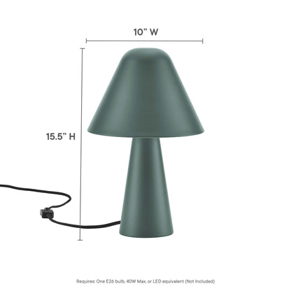 Modway Outlet Jovial Metal Mushroom Table Lamp by Modway  Lighting Lighting Green - EEI-6529-GRN