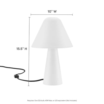 Modway Outlet Jovial Metal Mushroom Table Lamp by Modway  Lighting Lighting White - EEI-6529-WHI