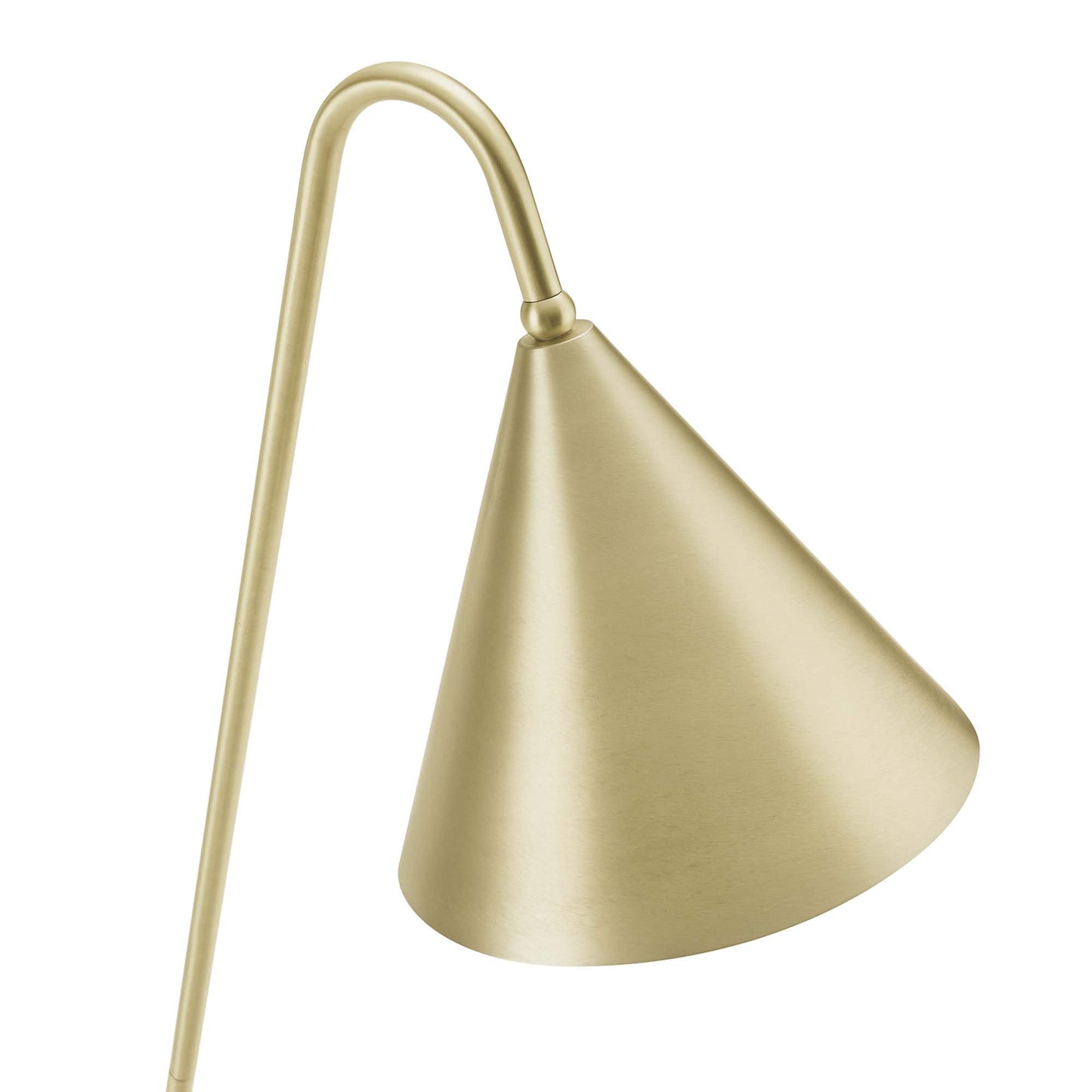 Modway Outlet Ayla Marble Base Floor Lamp by Modway  Lighting Lighting Satin Brass - EEI-6531-SBR