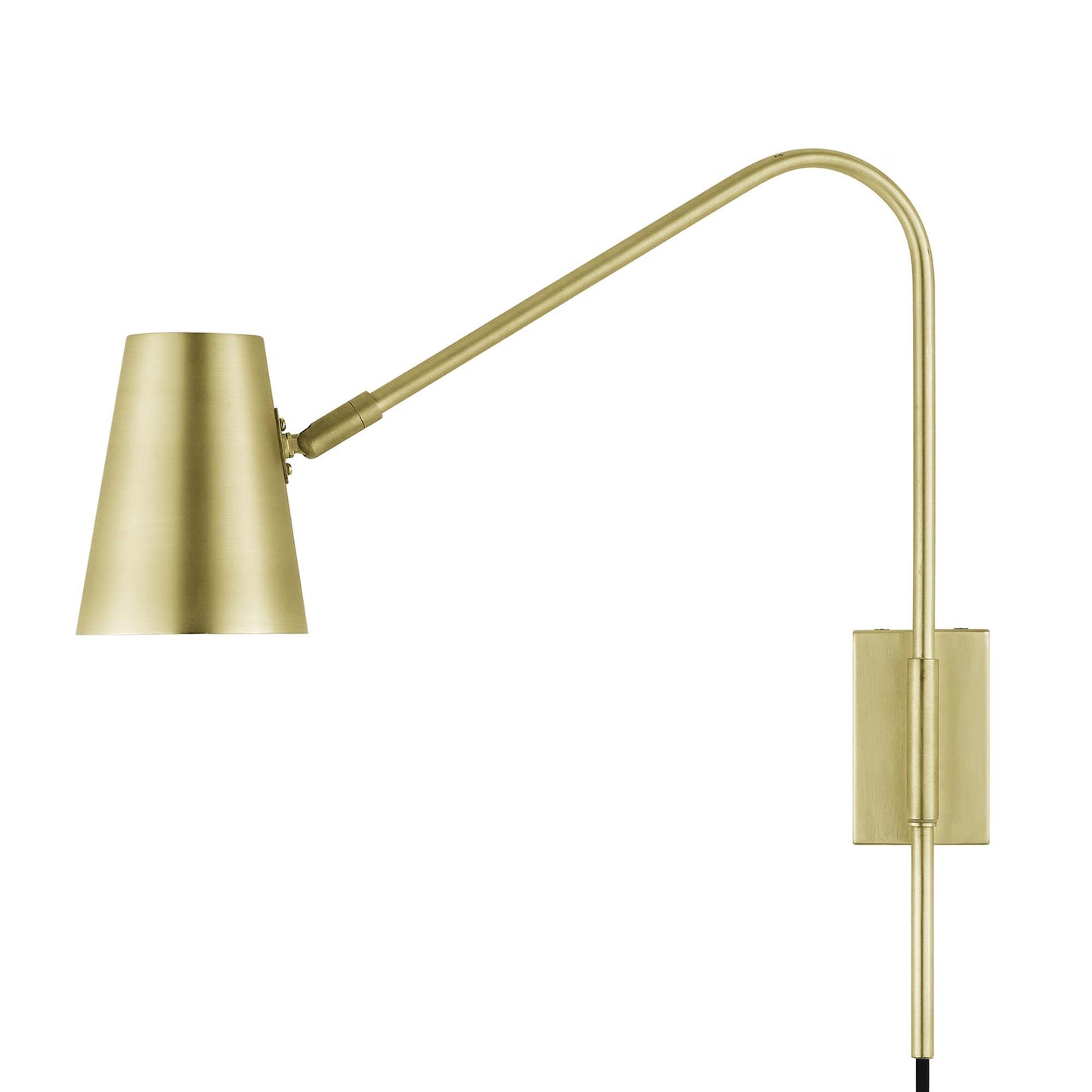 Modway Outlet Faye Metal Wall Sconce by Modway  Lighting Lighting Satin Brass - EEI-6532-SBR