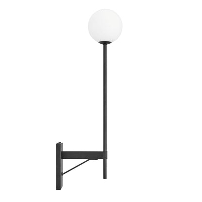 Modway Outlet Riva White Globe Wall Sconce by Modway  Lighting Lighting Black - EEI-6533-BLK