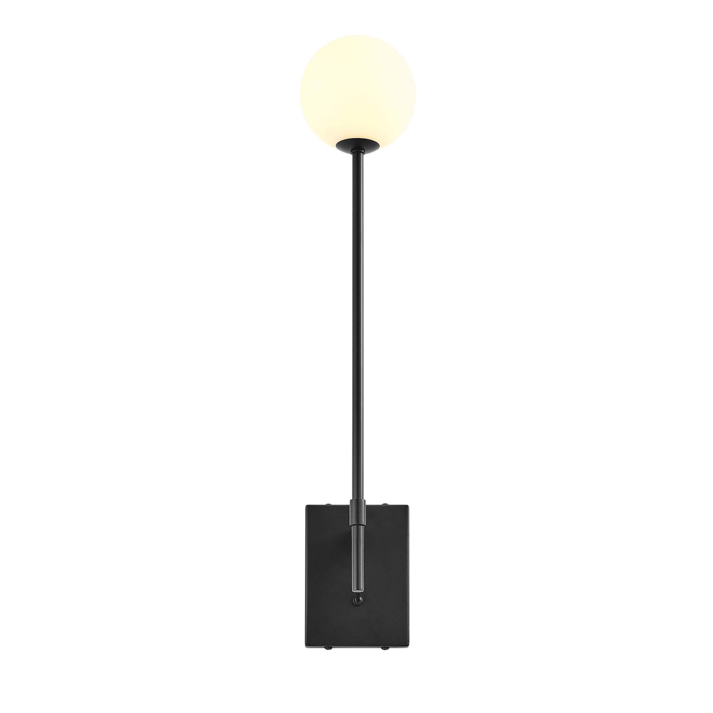 Modway Outlet Riva White Globe Wall Sconce by Modway  Lighting Lighting Black - EEI-6533-BLK