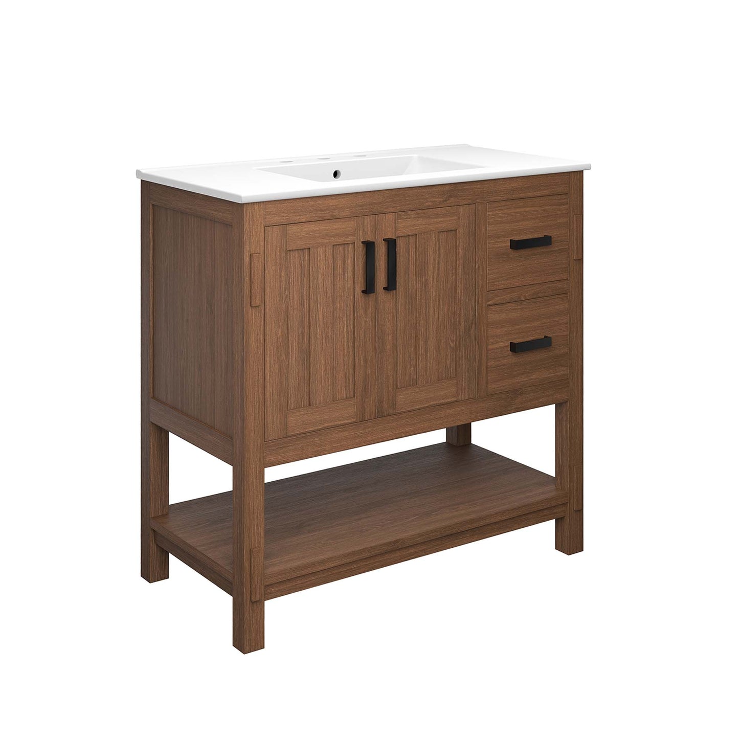 Modway - Ashlyn 36? Wood Bathroom Vanity by Modway  Bathroom Vanities White - EEI-6535-WAL-WHI