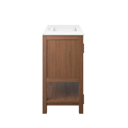Modway - Ashlyn 36? Wood Bathroom Vanity by Modway  Bathroom Vanities White - EEI-6535-WAL-WHI