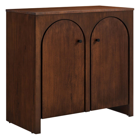 Modway - Appia 2-Door Arched Door Storage Cabinet by Modway  Living Room  Brown - EEI-6537-WAL