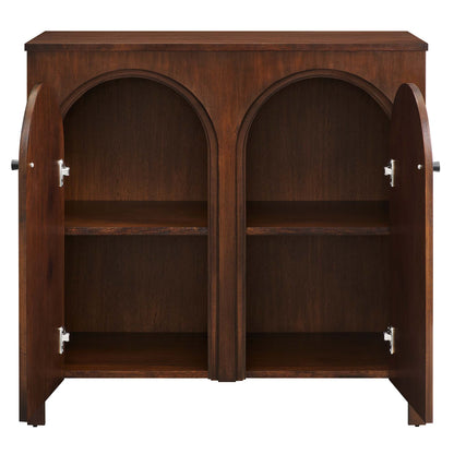 Modway - Appia 2-Door Arched Door Storage Cabinet by Modway  Living Room  Brown - EEI-6537-WAL