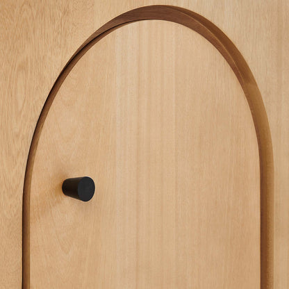 Modway - Appia Wood Grain 4-Door Sideboard Storage Cabinet by Modway  Living Room  Brown - EEI-6538-OAK