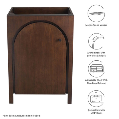 Modway - Appia 24" Bathroom Vanity Cabinet (Sink Basin Not Included) by Modway  Bathroom Vanities Brown - EEI-6539-WAL